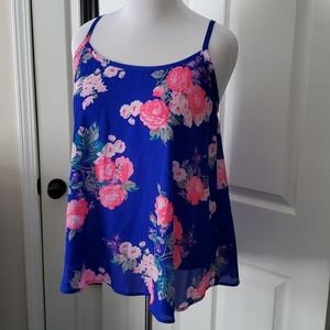 Torrid Floral Tank Sz 12